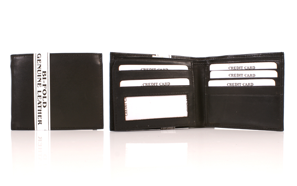 (image for) S-083 LEATHER WALLET BLACK - S134